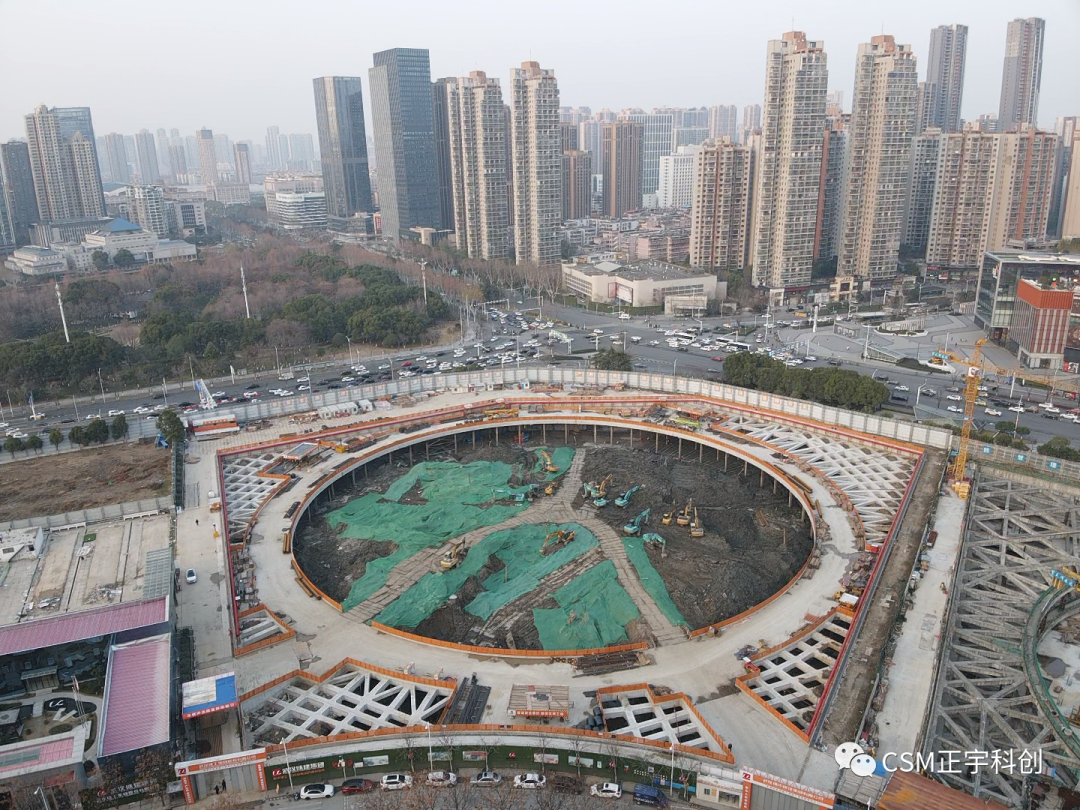2023完美开端！上海金泰SMC工法钻机助力武汉广电全媒体中心项目
